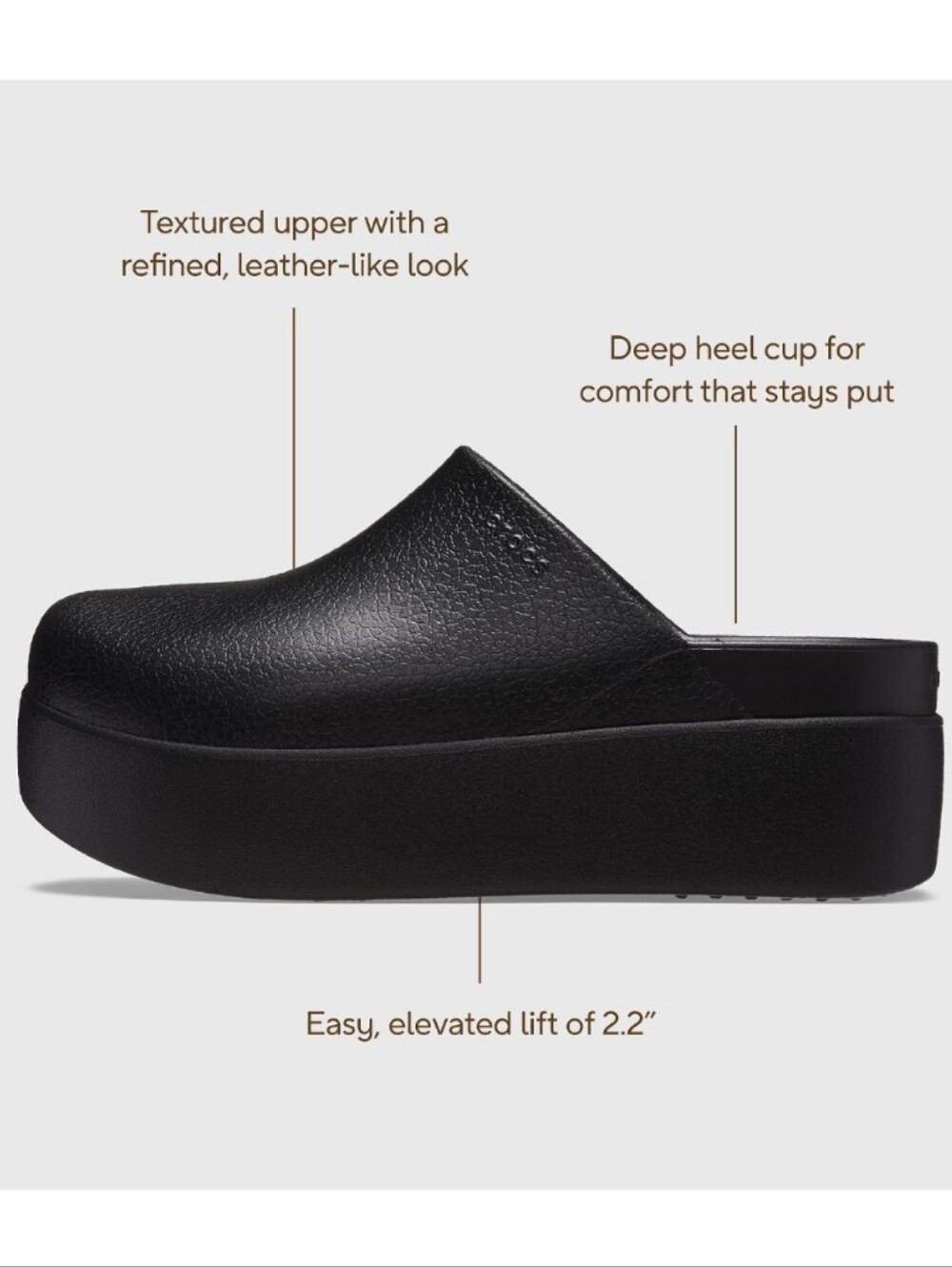 CROCS Dylan Platform Clog Size 9US - Picture 1 of 7